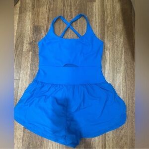 Free People Movement righteous runsie. Size L. Royal Blue. Worn once.